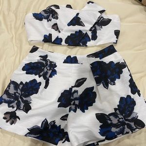 Floral 2 piece short set